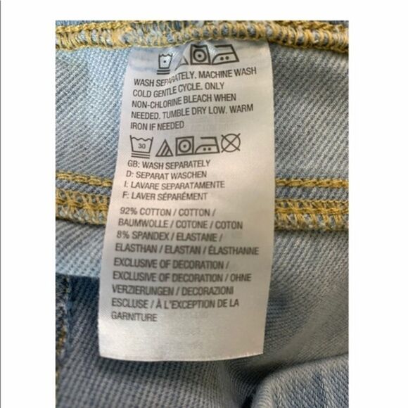 Belle light blue Cropped Capri’s - Picture 4 of 9